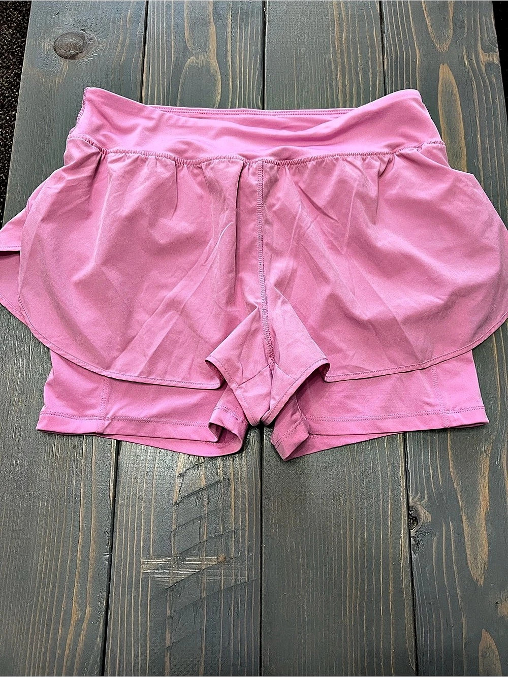 90 Degree by Reflex Lightstreme Alpine 2-in-1 Running Shorts Pink Large